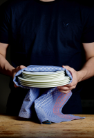 Grubenhandtuch Halbleinen Deluxe 50 x 100 cm